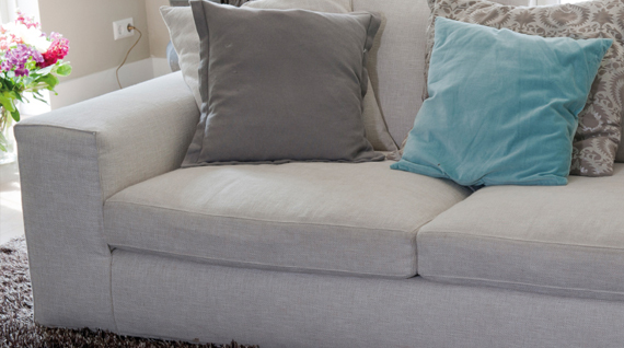 how to clean a fabric sofa