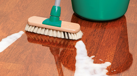 how to clean parquet floors