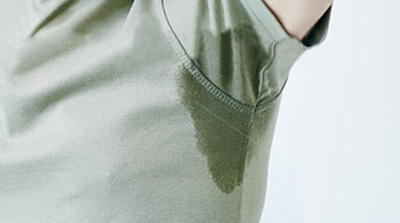 Remove sweat stains and deodorant stains from clothes