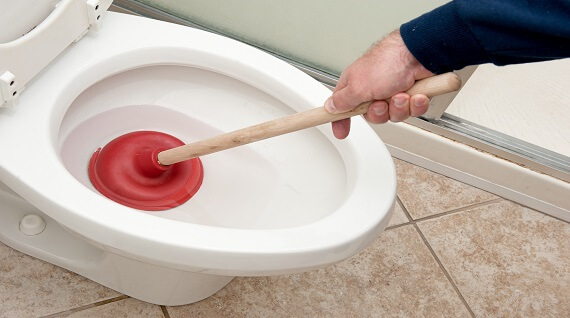 how to unblock a toilet