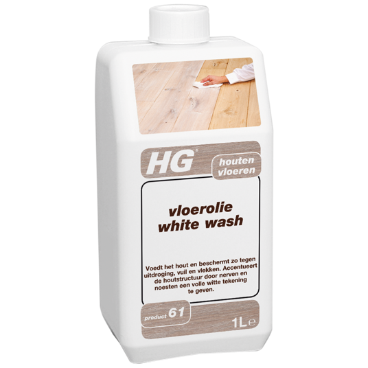 Harde wind Lift spreker HG vloerolie white wash | accentueert de originele houtstructuur