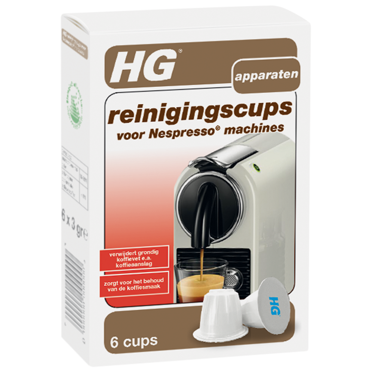HG Nespresso® reinigingscups | Nespresso schoonmaken