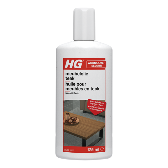 HG verzorgende meubelolie voor teak