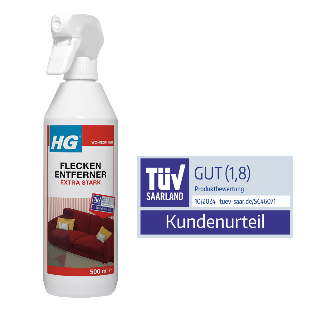 HG Flecken Entferner extra stark entfernt auch die hartnäckigsten Flecken