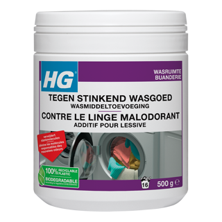 HG detergent additive for smelly laundry