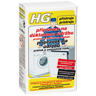 HG prípravok na údržbu práčok a umývačiek riadu