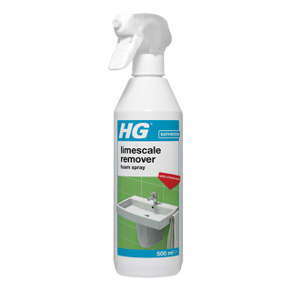 HG limescale remover foam spray with a fresh scent