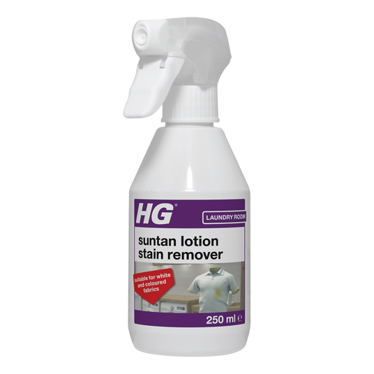 HG suntan lotion stain remover