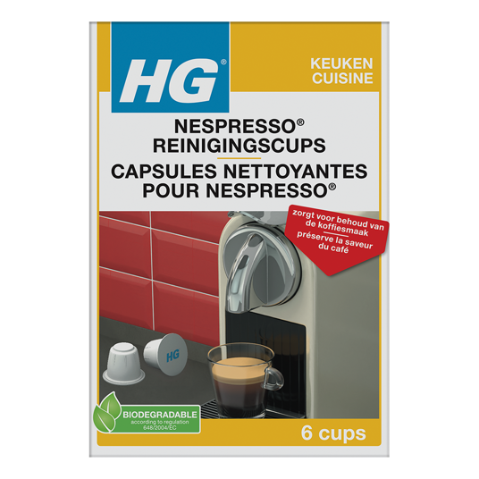 HG cleaning capsules for Nespresso ® coffee machines