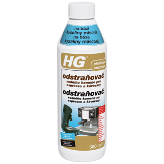HG odstraňovač vodného kameňa pre espresso a kávovary na báze kyseliny mliečnej