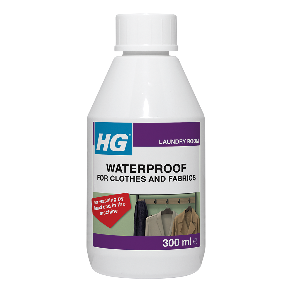 HG waterproof for cotton, linen, wool and mixed fabric types