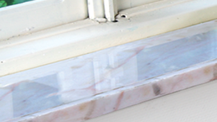 Marmor-, Travertin- und Hartstein- (blauer Stein) Fensterbänke