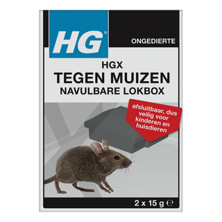 HGX tegen muizen navulbare lokbox