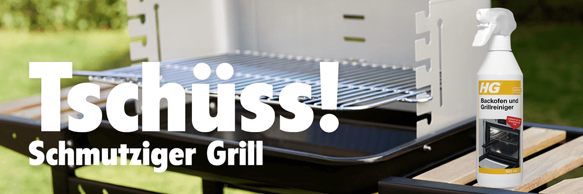 Tschüss! Schmutziger Grill