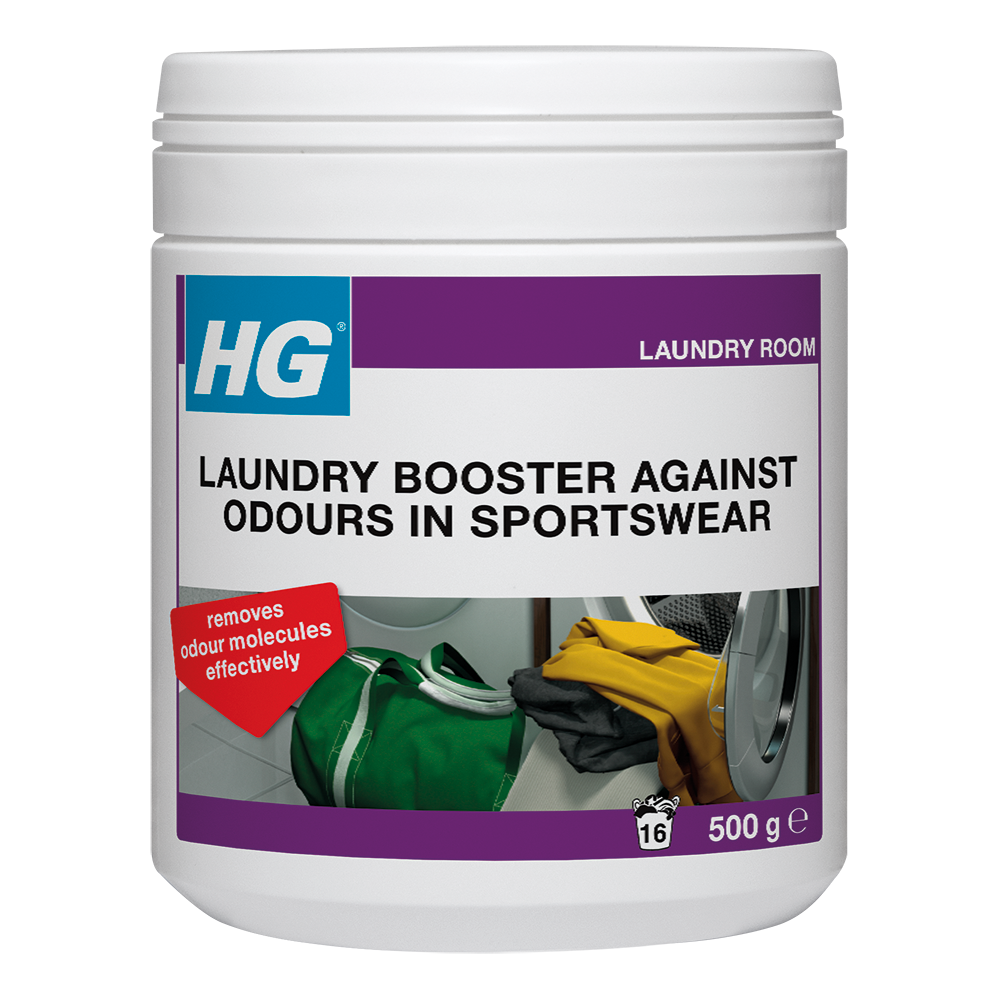 HG detergent additive against unpleasant odours in sports clothing