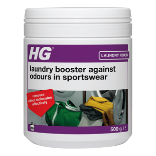 HG detergent additive against unpleasant odours in sports clothing